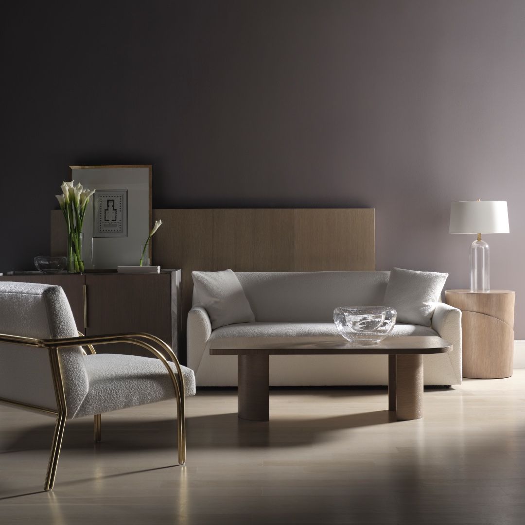 The Baker Luxe Collection pairs Art Deco elegance and Hollywood Regency style with elevated materials for a timeless take on modern luxury. Featuring the Lily Chair, the Nev Cocktail Table, the Holden Loveseat, the Sage Sideboard, the Lulu Side Table, and the Murano Lamp (Thomas Pheasant). Visit the link in our bio for more information. #ThingsChosenWell #BakerLuxe