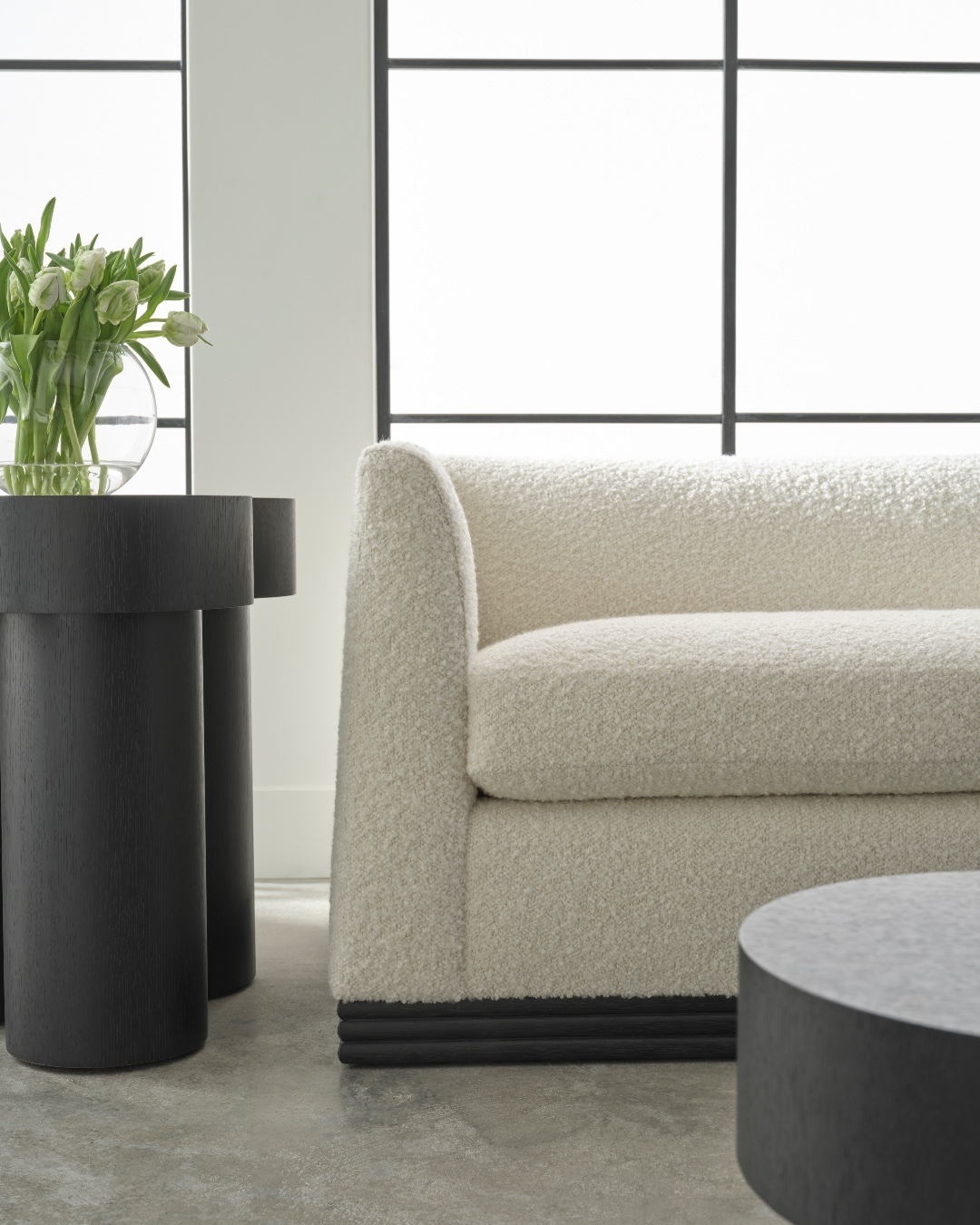 Balancing boxy, sculptural shaping with soft interior curves, the Trinidad Sofa is a captivating piece designed for richly-appointed spaces. The design is punctuated by generous upholstery and a natural rattan base. Also available in the By-The-Inch. Also featuring the Curacao Side Table and the Curacao Cocktail Table. Launching The Orlando Diaz-Azcuy Collection for McGuire now. Visit the link in our bio for more information. #OrlandoDiazAzcuyForMcGuire #ThisIsMcGuire